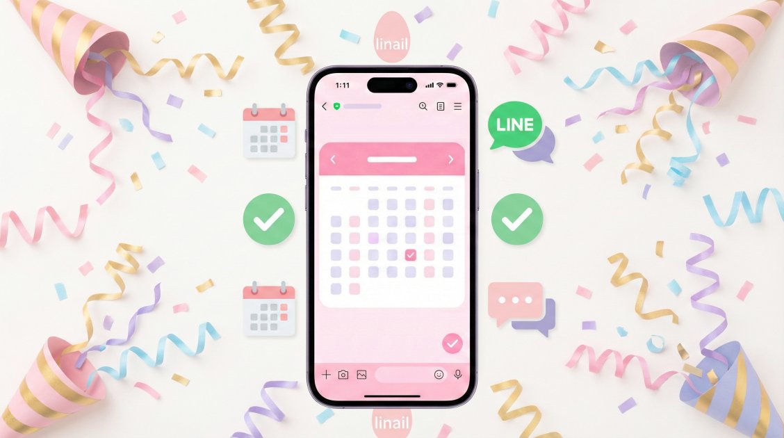 LINEで予約、はーじめよう♪ リネイルで、はーじめよう！